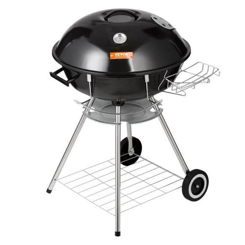 56 cm Barbecue à Charbon - VEVOR - Barbecue Rond sur Pied Portable - Extérieur BBQ