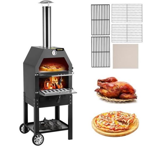 VEVOR Machine à Pizza Portable Extérieur pour Pizza 304,8 mm 500? 458x464x1418mm