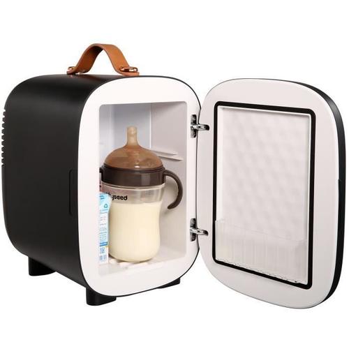 Mini Frigo 4 L - VEVOR - Mini Réfrigérateur Portable USB Cosmétique - Double Mode Chaud et Froid - Noir