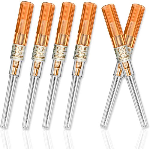 Lot De 6 Aiguilles De Piercing - Calibre 22¿20¿14 - Aiguilles Creuses - Aiguilles De Piercing Pour Oreille, Nez - Pour Kit De Piercing Jetable, Outil De Piercing Corporel, Plastique