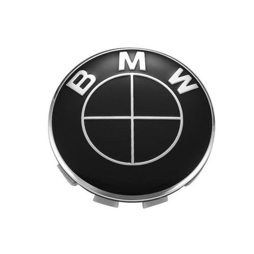4 Logo Bmw Noir Et Blanc 56mm Centre De Roue Cache Moyeu Jante Emblème  Jantes Insigne