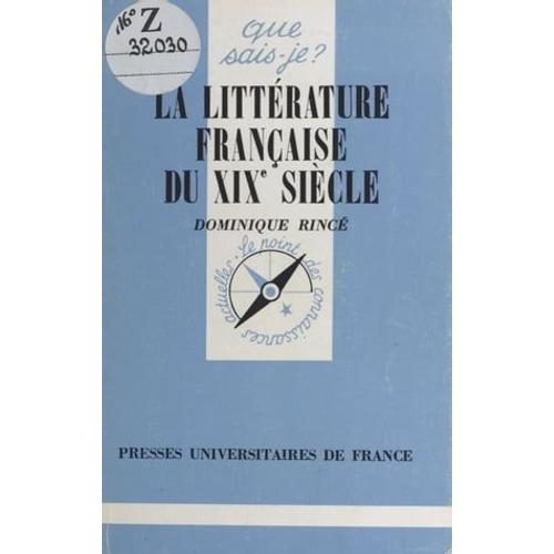 La Littérature Française Du Xixe Siècle