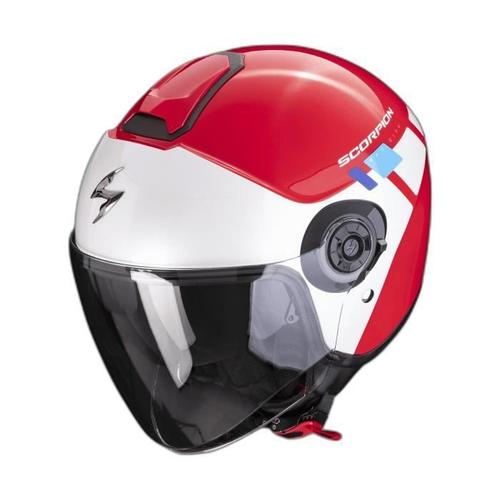 Casque Moto Jet Scorpion Exo-City Ii Mall Ece 22-06 - Rouge/Blanc/Bleu - 2xs