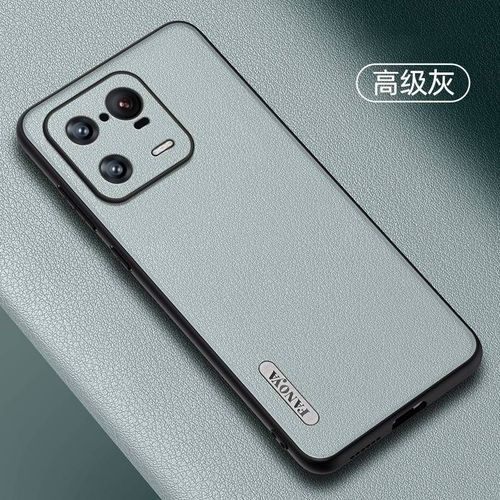 Etui Coque Pour Étui Pour Téléphone Portable En Silicone Anti-Chute Et Anti-Empreintes Digitales En Cuir Uni Ultra-Fin Pour Huawei P50 Pro, Cuir Tanné Végétal [Gris De Haute Qualité]