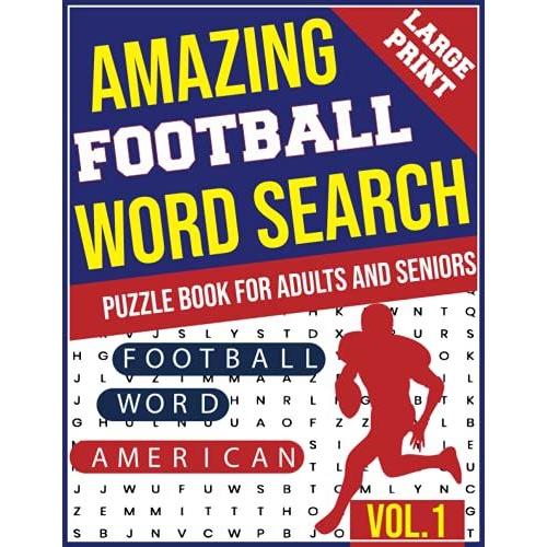 100 Extra Large Print American Football Word Search Book