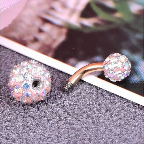 Piercing Nombril Barre De Nombril Anneau De Nombril En Acier Inoxydable 14g Bananabells Piercing Ventre Barre Pour Femmes 6/8/10/12mm