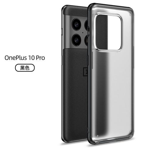 Etui Coque Pour 1 + 10pro Oneplus Anti-Fall Ultra-Thin Armor Frosted Translucent All-Inclusive Mobile Phone Case Black Armor