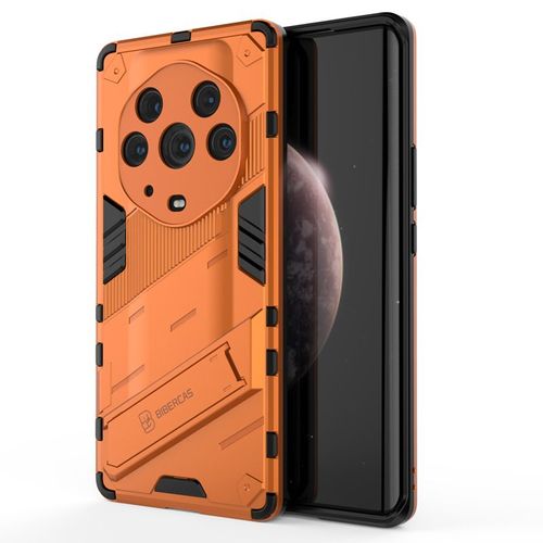 Etui Coque Pour Honor Magic3 Supreme Edition Supreme Edition Coque De Téléphone Portable Avec Support D'airbag En Silicone Antichoc, Orange
