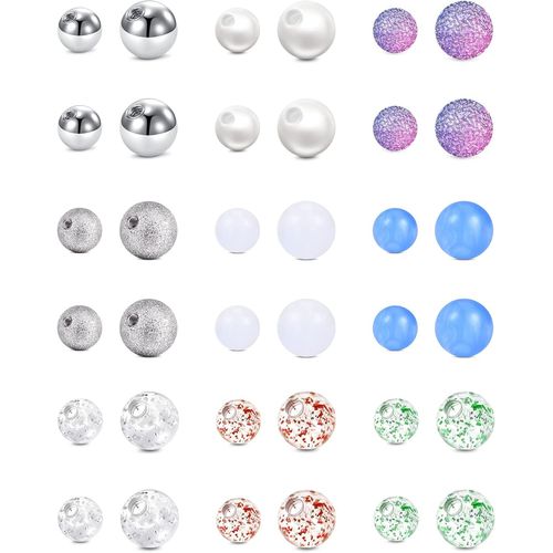 16g 14g Boules De Remplacement En Acier Chirurgical Et Acylique Pour Piercing