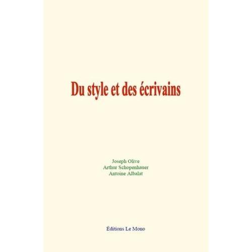 Du Style Et Des Écrivains