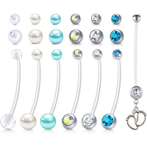 Piercing Grossesse Nombril Piercing Nombril Grossesse En Plastique Piercing Femme Enceinte Piercing Pour Femme Enceinte 14g 25mm 32mm 35mm 38mm