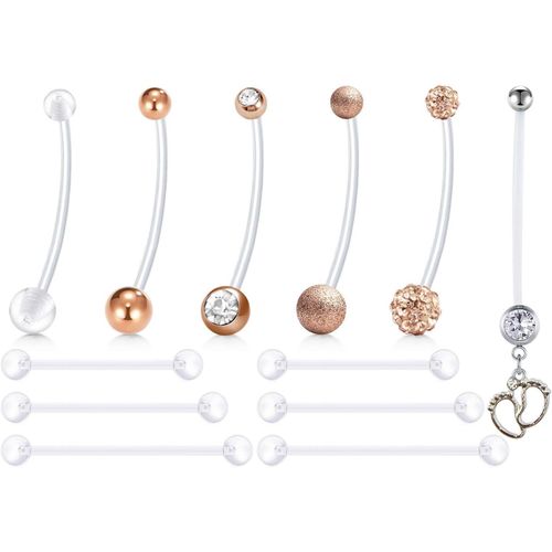 Piercing Grossesse Nombril Piercing Nombril Grossesse En Plastique Piercing Femme Enceinte Piercing Pour Femme Enceinte 14g 25mm 32mm 35mm 38mm