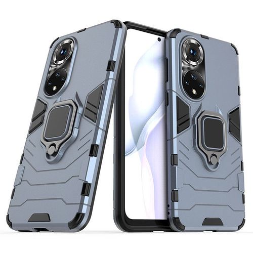 Etui Coque Pour Huawei Nova8pro Armor Ring Bracket All Inclusive Anti-Fall Phone Case, Navy Blue
