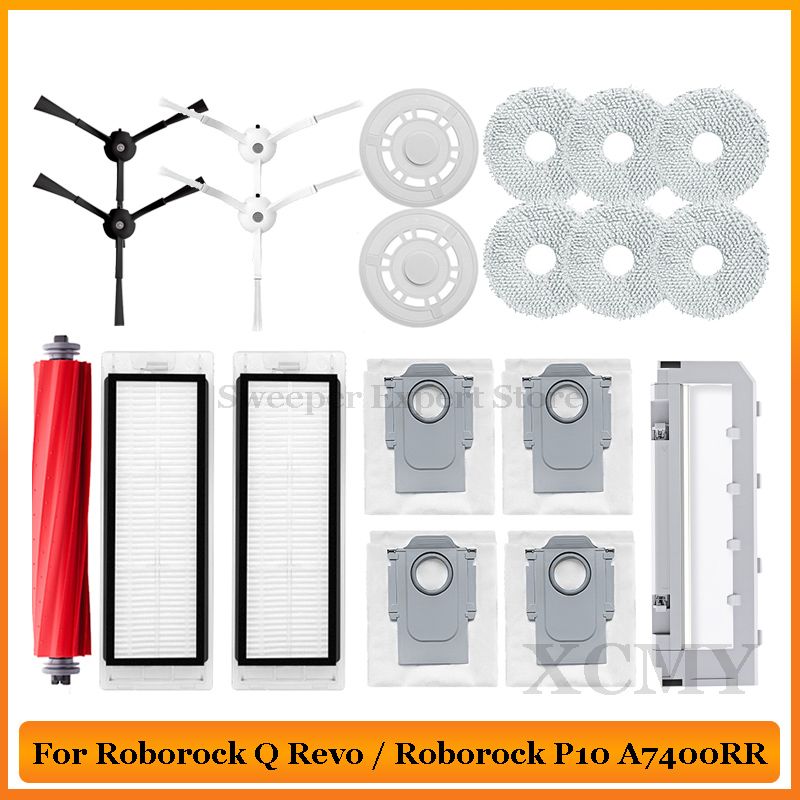 Rechange Compatibles pour Roborock Q Revo, Compatibles pour les Accessoires  de Robot Aspirateur Roborock P10 ACCESSOIRE D’ASPIRATEUR