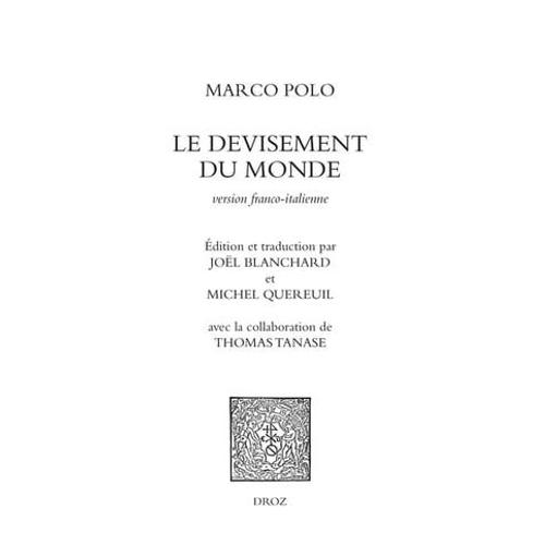 Le Devisement Du Monde