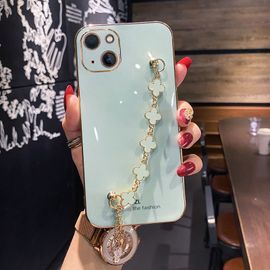 Etui Coque Pour Coque De Téléphone En Silicone Anti-Chute Pour Bracelet De Galvanoplastie Pour Iphone Xr, Bracelet [Vert Menthe]