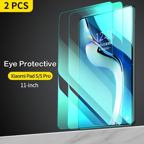Verre Trempé Pour Xiaomi Mi Pad 5 11 Pouces Pad 5 Pro 12.4 Pouces Tablette 9h Protecteur D'écran Hd Anti Blue Ray Avec Outil