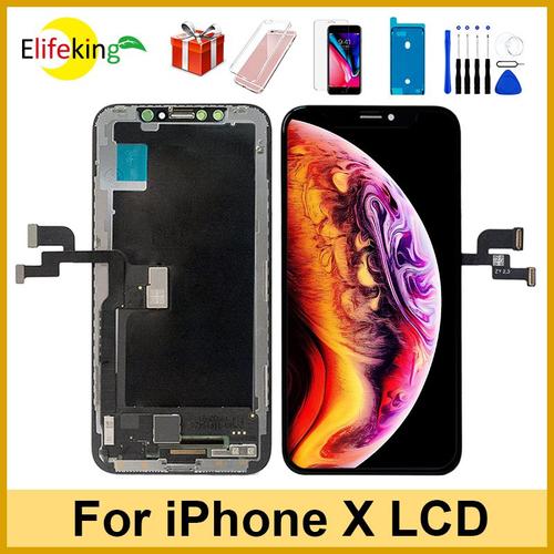 Ensemble Écran Tactile Lcd 3d De Remplacement True Tone Sans Pixel Mort Pour Iphone X Xs Xr Xs Mas 100 Testé