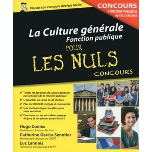 Culture Général - Concours De La Fonction Publiquepour Les Nuls