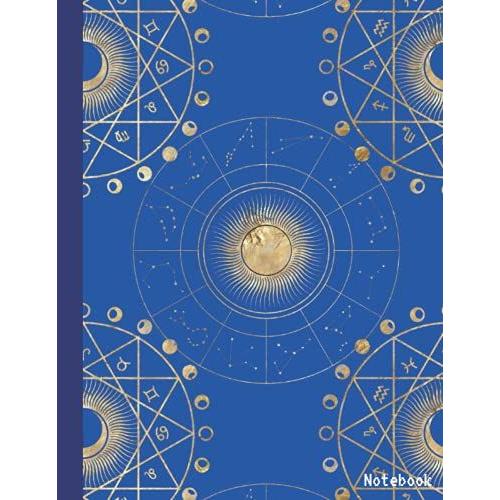 Notebook: Celestial Constellations - Zodiac - With Word Search