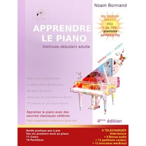 Apprendre Le Piano Méthode Débutant Adulte (Couleur)