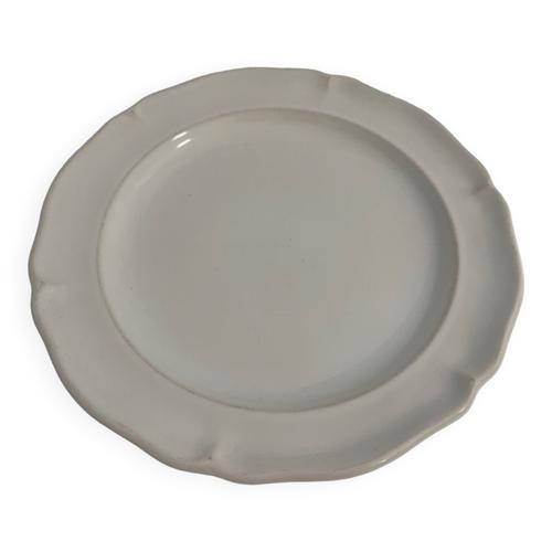 Plat Molton Made In France 32 Cm Blanc