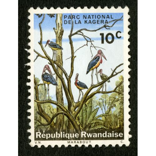 Timbre Non Oblitéré République Rwandaise, Parc National De La Kagera, 10 C