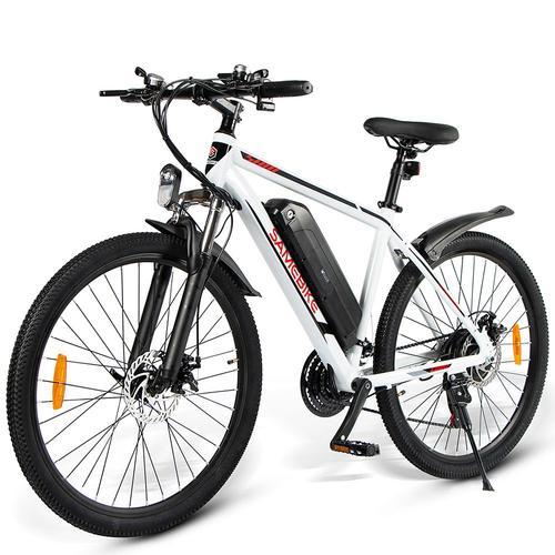 Samebike My-Sy26 - Vélo Électrique 26" 350w 36v 10ah 35km / H - Blanc