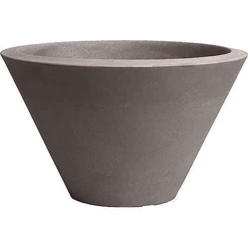 Tecnokit Nicoli Chiron Pot En Résine, Diamètre 50 Cm, Hauteur 29 Cm, Bol Élégant De Jardin Extérieur Intérieur (Cendres)