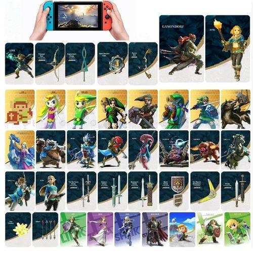 40 Cartes Mini Nfc Amiib Compatibles Avec Legend Of Zelda - Tears Of Kingdom Cartes Nfc Compatibles Avec Switch / Switch Lite