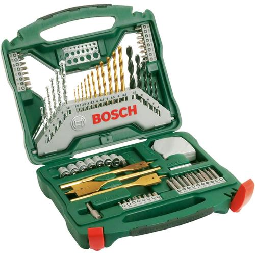 Bosch X70TI Coffret X-Line 70 pièces de Forets et Embouts de Vissage (pour Bois, Metal, Pierre, Accessoires pour Perceuses)