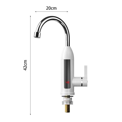 Robinet chauffe-eau électrique de cuisine, mitigeur à jet d'eau à trou unique, pulvérisateur pratique, montage sur pont d'évier