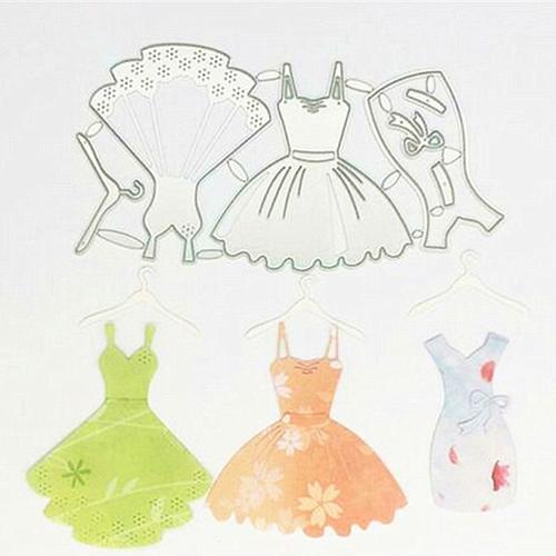 Robe De Princesse Avec Cadre En Métal Pour Femmes, Matrices De Découpe Pour Bricolage, Pochoirs De Gaufrage, Moule, Cadre Photo De Scrapbooking