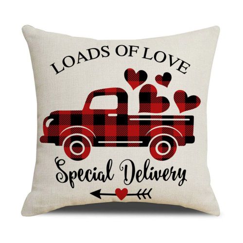 Housse De Coussin De Saint-Valentin, Taie D'oreiller Décorative Pour Canapé, Voiture, Maison, Produits Pour La Maison, 45x45cm