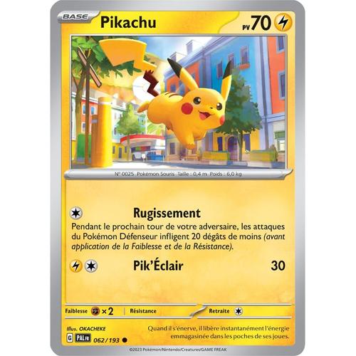 Pikachu - 062/193 - Evolutions À Paldea