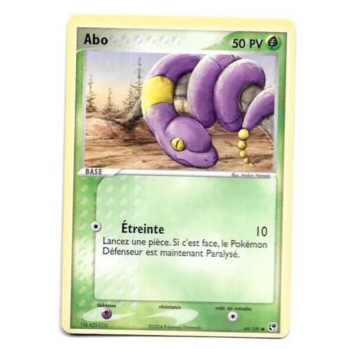 Carte Pokémon Abo 64/100 - Tempête De Sable (Vf)