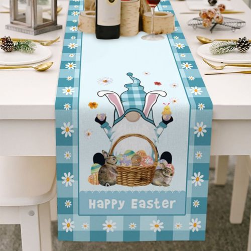 Chemin De Table De Pâques, Nappe Décorative De Bureau, Décor De Ixde Pâques, Gril Pour Banquet, Fournitures De Festival