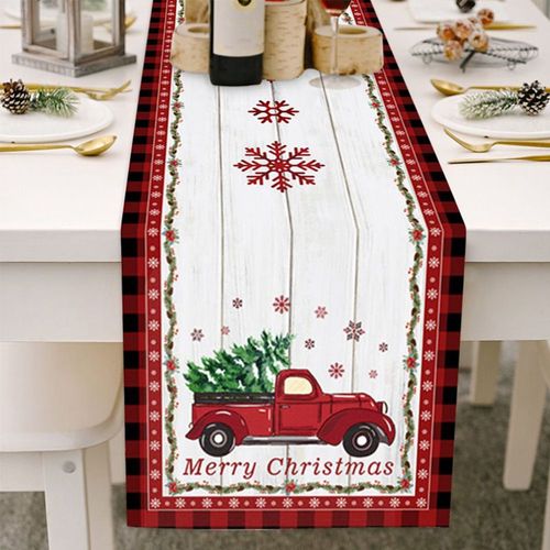 Chemin De Table De Noël, Décorations Pour La Maison, Ornements De Noël, Nouvel An, Fournitures De Décoration, 2022