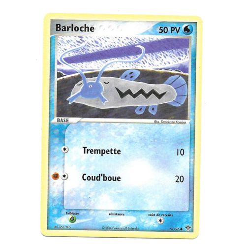 Carte Pokémon Barloche 51/97 - Set Ex Dragon (Fr)