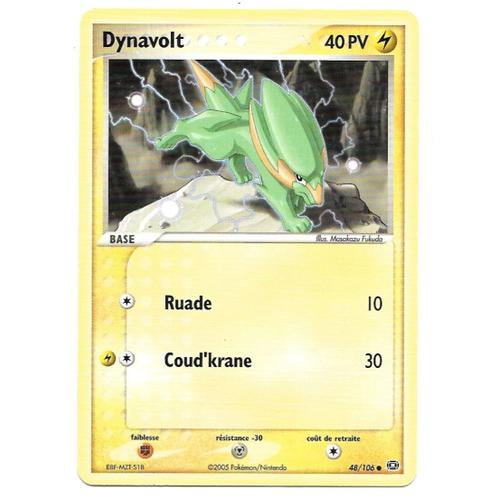 Carte Pokémon Dynavolt 48/106 - Set Ex Emeraude (Fr)