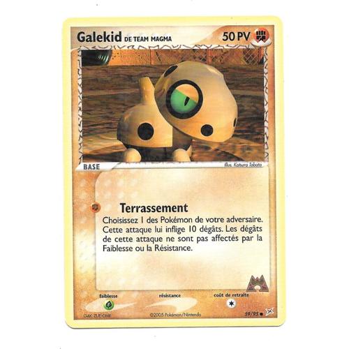 Carte Pokémon Galekid 59/95 - De Team Magma / Magma Vs Aqua (Vf)