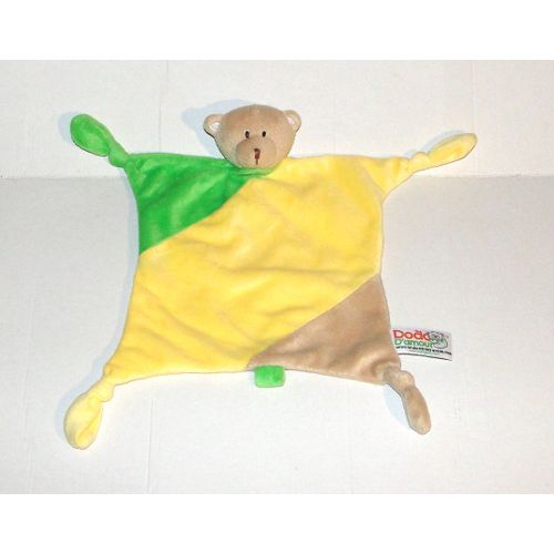 Doudou Ours Tricolore Dodo D'amour Mgm