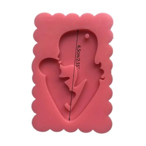 Porte-clés mère et bébé Super brillant, moule en résine époxy, artisanat de bricolage, bijoux pendentif, fabrication de porte-clés, moule en Silicone