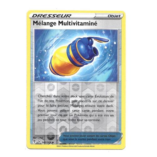 Carte Pokémon Dresseur Mélange Multivitaminé 142/203 (Holo) - Série Épée Et Bouclier / Évolution Céleste (Vf)