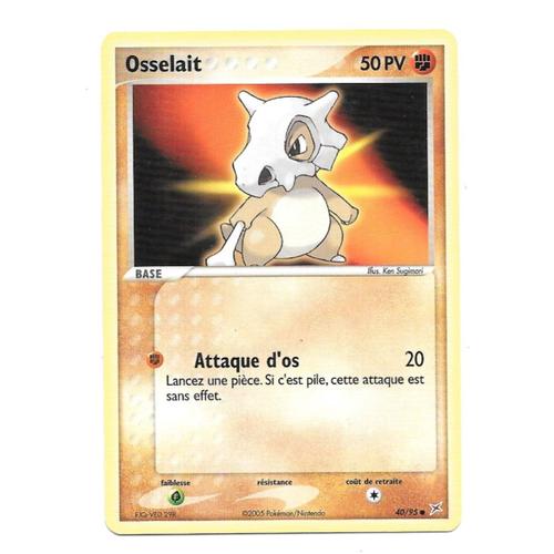 Carte Pokémon Osselait 40/95 50 Pv - Set Ex Team Magma Vs Team Aqua (Fr)