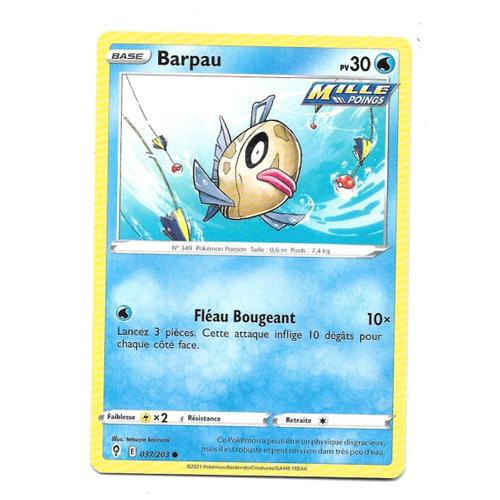 Carte Pokémon Barpau 037/203 - Evolution Céleste (Vf)
