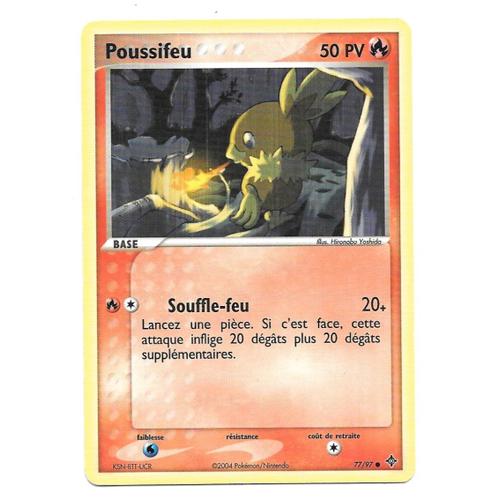 Carte Pokémon Poussifeu 77/97 - Ex Dragon (Vf)