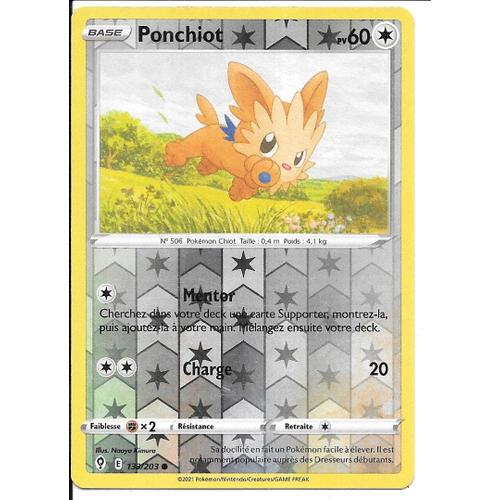 Carte Pokémon Ponchiot 133/203 [Holo Reverse] - Evolution Céleste (Vf)