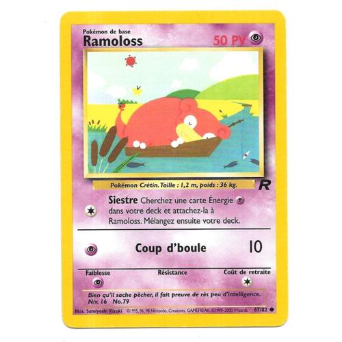 Carte Pokémon Ramoloss 67/82 - Team Rocket Wizards (Vf)