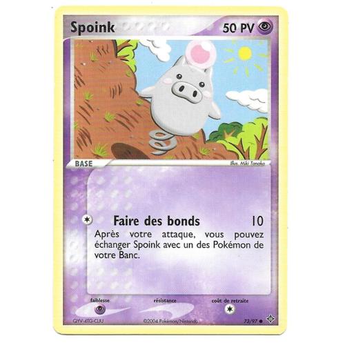 Carte Pokémon Spoink 73/97 - Ex Dragon (Vf)